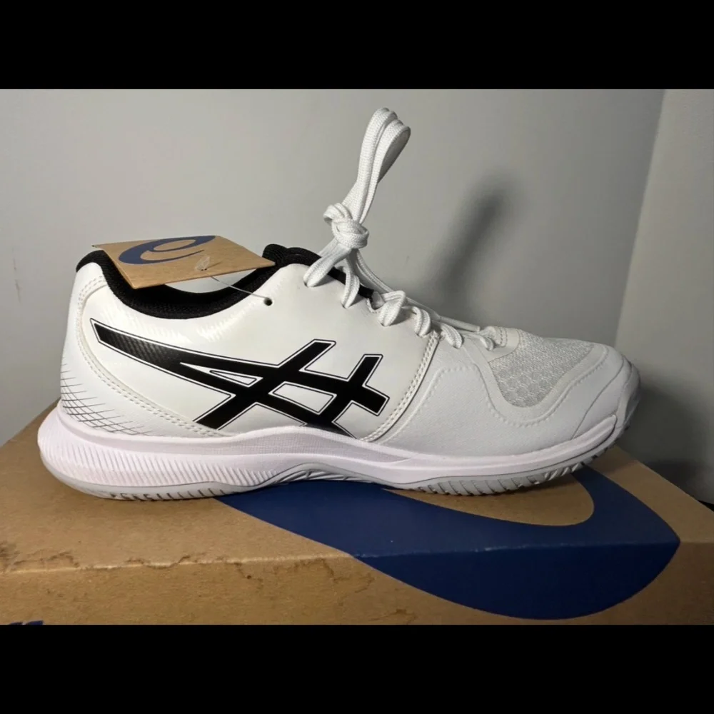 Asics Gel-Tactic 12 Volleyball Shoes Sneakers White/Black Mens Size 8